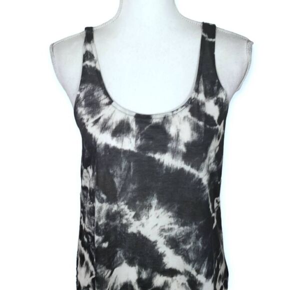 EXPRESS BLACK TIE DYE EXTREME HI-LO TANK SZ.M NWT - Picture 2 of 8